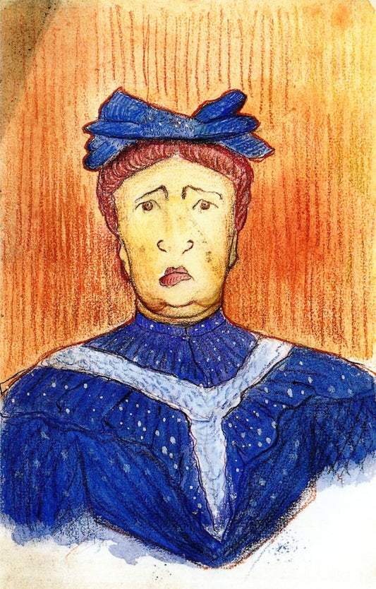 Housekeeper, vintage artwork by Marianne von Werefkin, 12x8" (A4) Poster