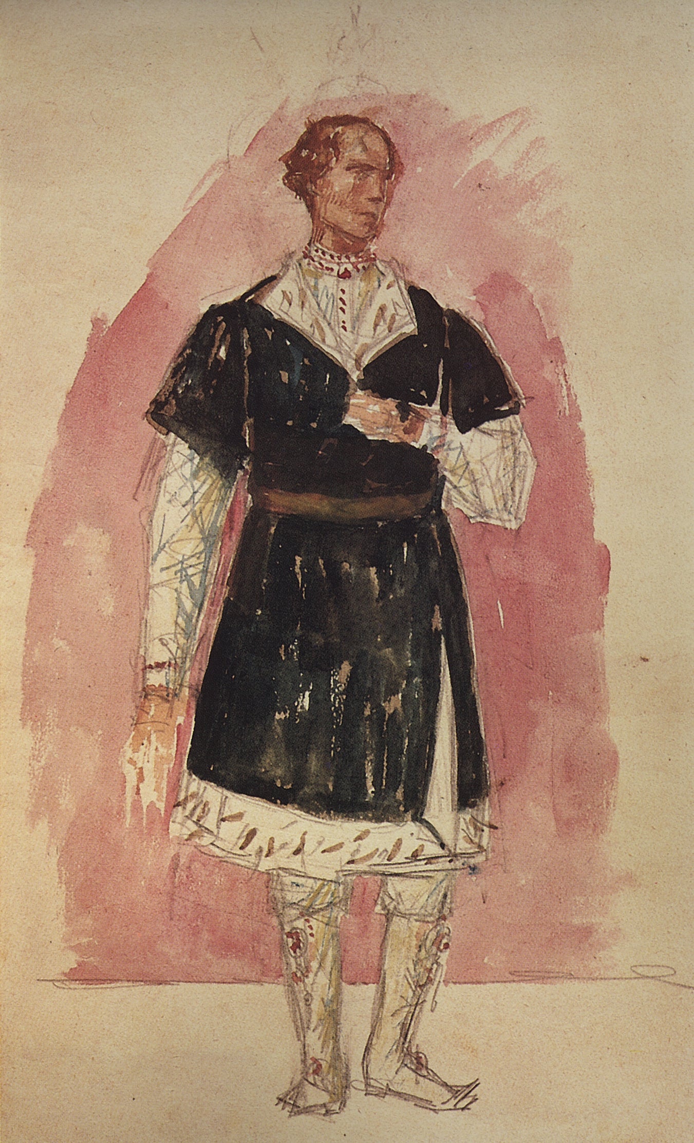 me Design for "Boris Godunov" tragedy by Kuzma Petrov-Vodkin,16x12(A3) Poster