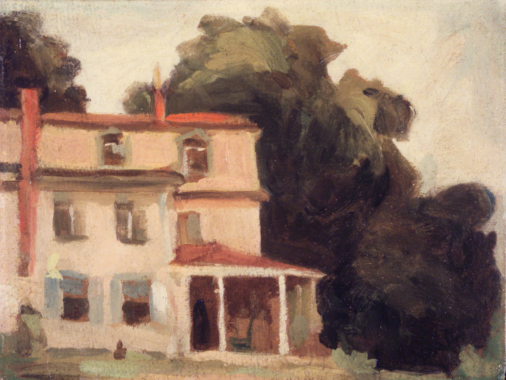 House and Tree (The Artist's House) by Thomas P. Anshutz,A3(16x12")Poster