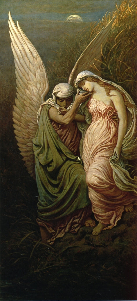 The Cup of Death, vintage artwork by Elihu Vedder, 12x8" (A4) Poster