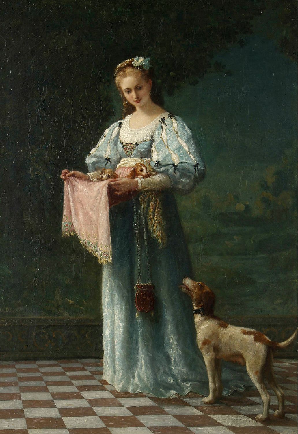 The new litter, vintage artwork by Gustave Doyen, 12x8" (A4) Poster