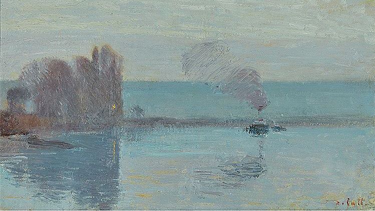 Fog and Mist on the Seine by Joseph Delattre,A3(16x12")Poster