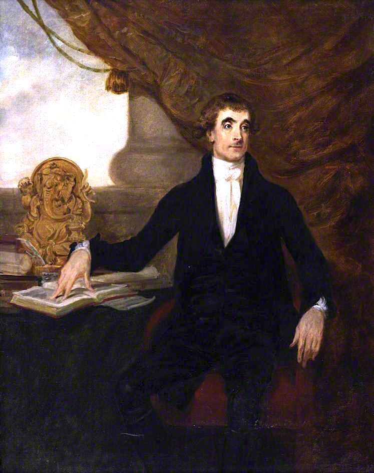 Sir William Jones, vintage artwork by Arthur William Devis, 12x8" (A4) Poster