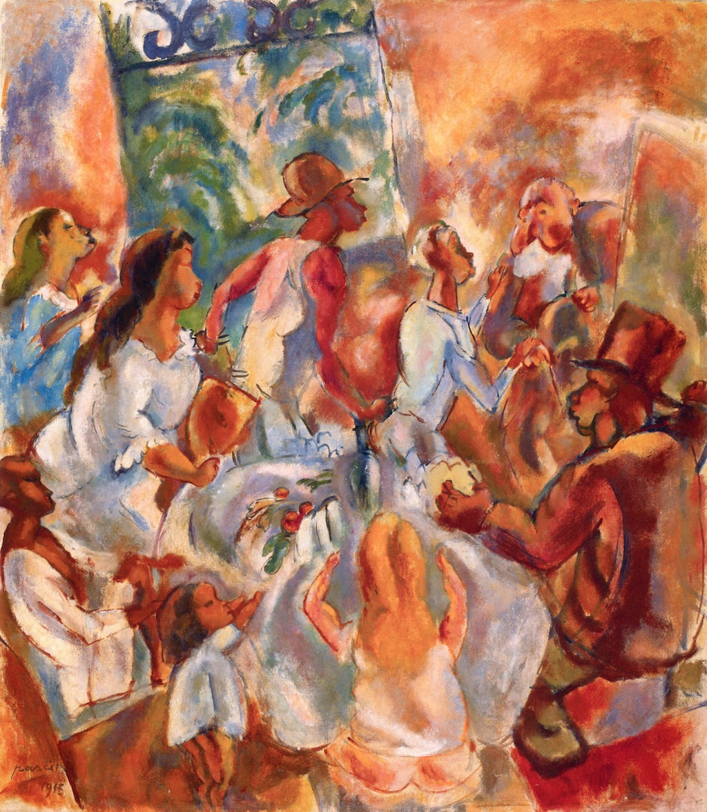 Cuban Hospitality, vintage artwork by Jules Pascin, 12x8" (A4) Poster