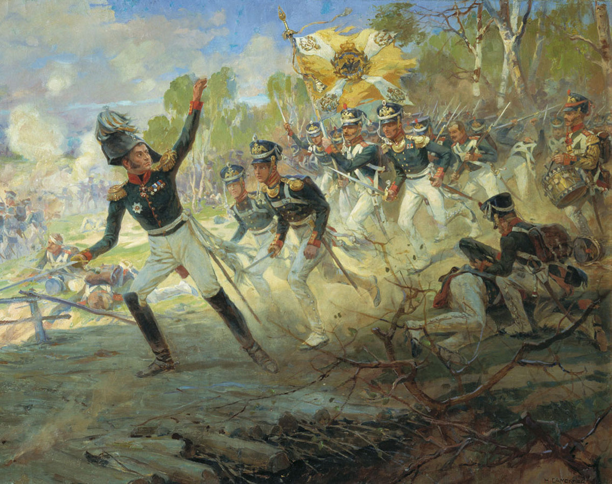 diers of General Rayevsky. July 11, 1812 by Nikolai Samokish,A3(16x12")Poster