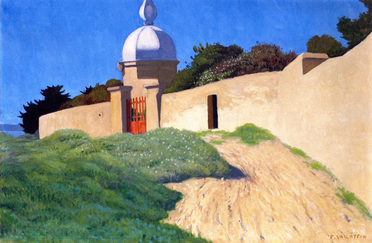 Garden Pavilion at Mourillon, vintage artwork by Felix Vallotton, 12x8" (A4) Poster