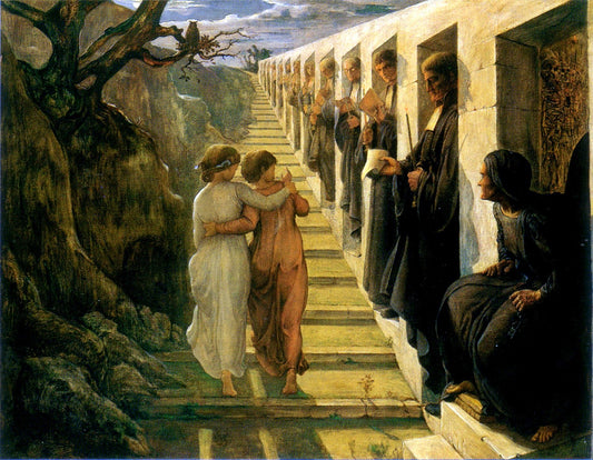 Poem of the Soul 07, The Wrong Path, vintage artwork by Louis Janmot, A3 (16x12") Poster Print