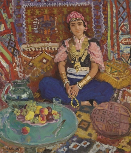 In the Turkish Pavilion, vintage artwork by Arnold Borisovich Lakhovsky, 12x8" (A4) Poster