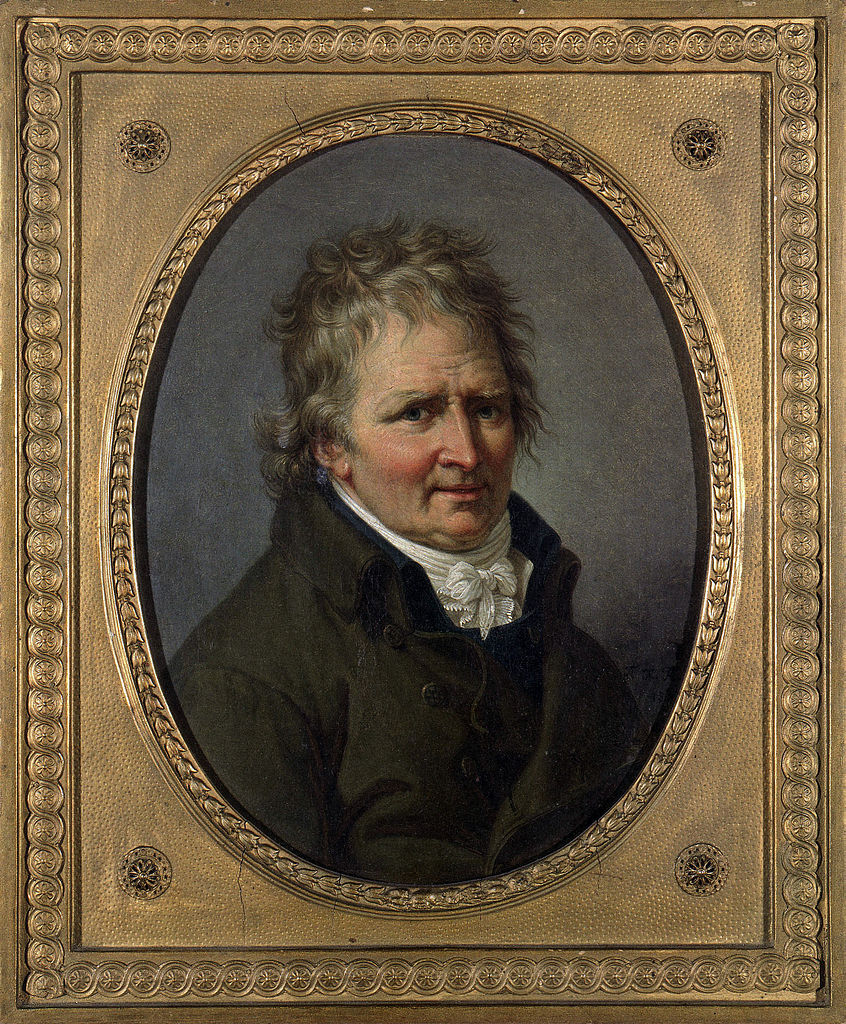 Portrait of Jacob Philipp Hackert, vintage artwork by François-Xavier Fabre, 12x8" (A4) Poster