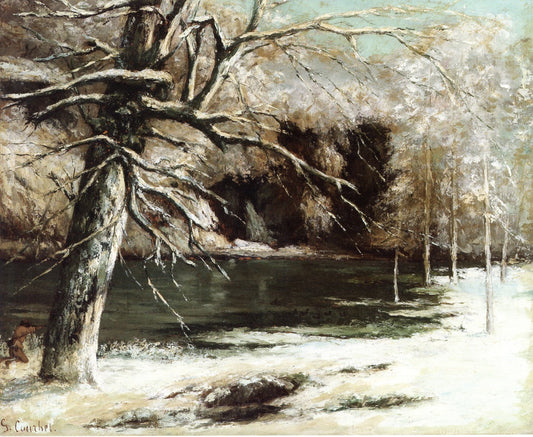 Hunter by  the Water, vintage artwork by Gustave Courbet, A3 (16x12") Poster Print