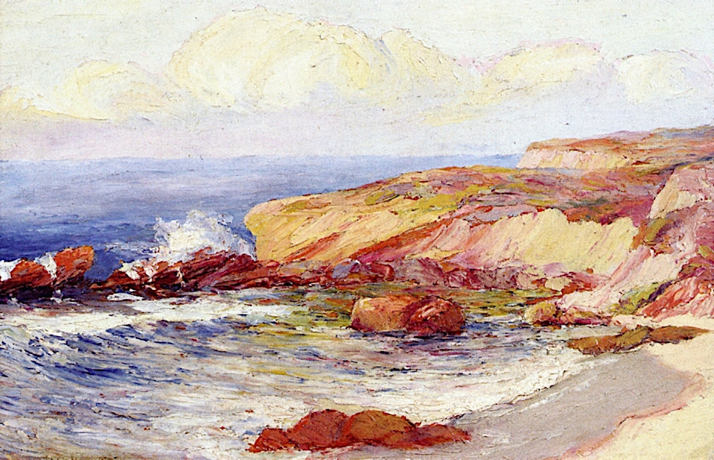 Dog's Head Point, Laguna, vintage artwork by Anna Althea Hills, 12x8" (A4) Poster