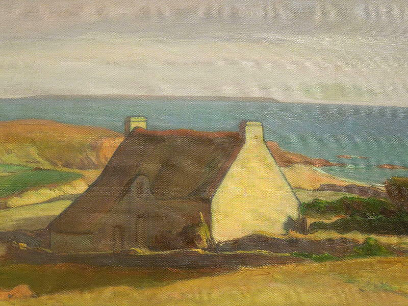 Cottage at Le Pouldu by Wladyslaw Slewinski,A3(16x12")Poster