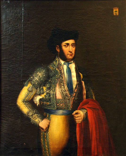 Torero Don Rafael Perez de Guzmán, vintage artwork by Eugenio Lucas Velazquez, A3 (16x12") Poster Print
