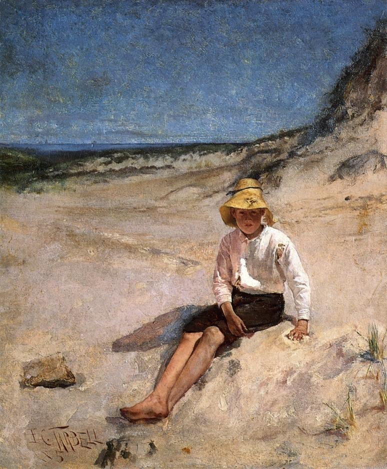 Boy on the Beach by Edmund Tarbell,A3(16x12")Poster