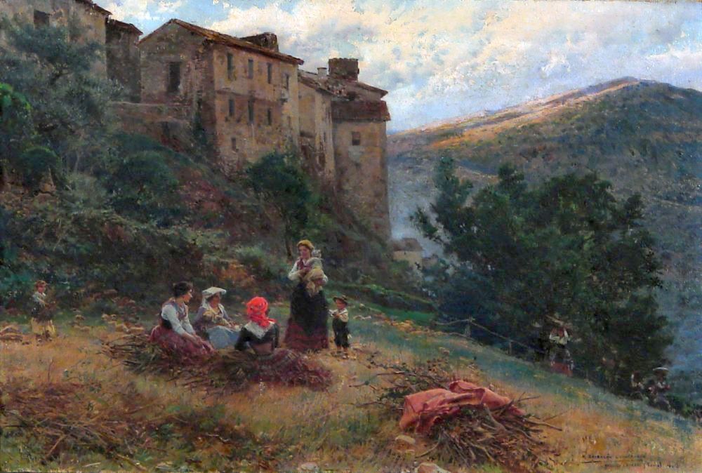 ndscape near Anticoli Corrado by Mariano Barbasan Lagueruela,A3(16x12")Poster