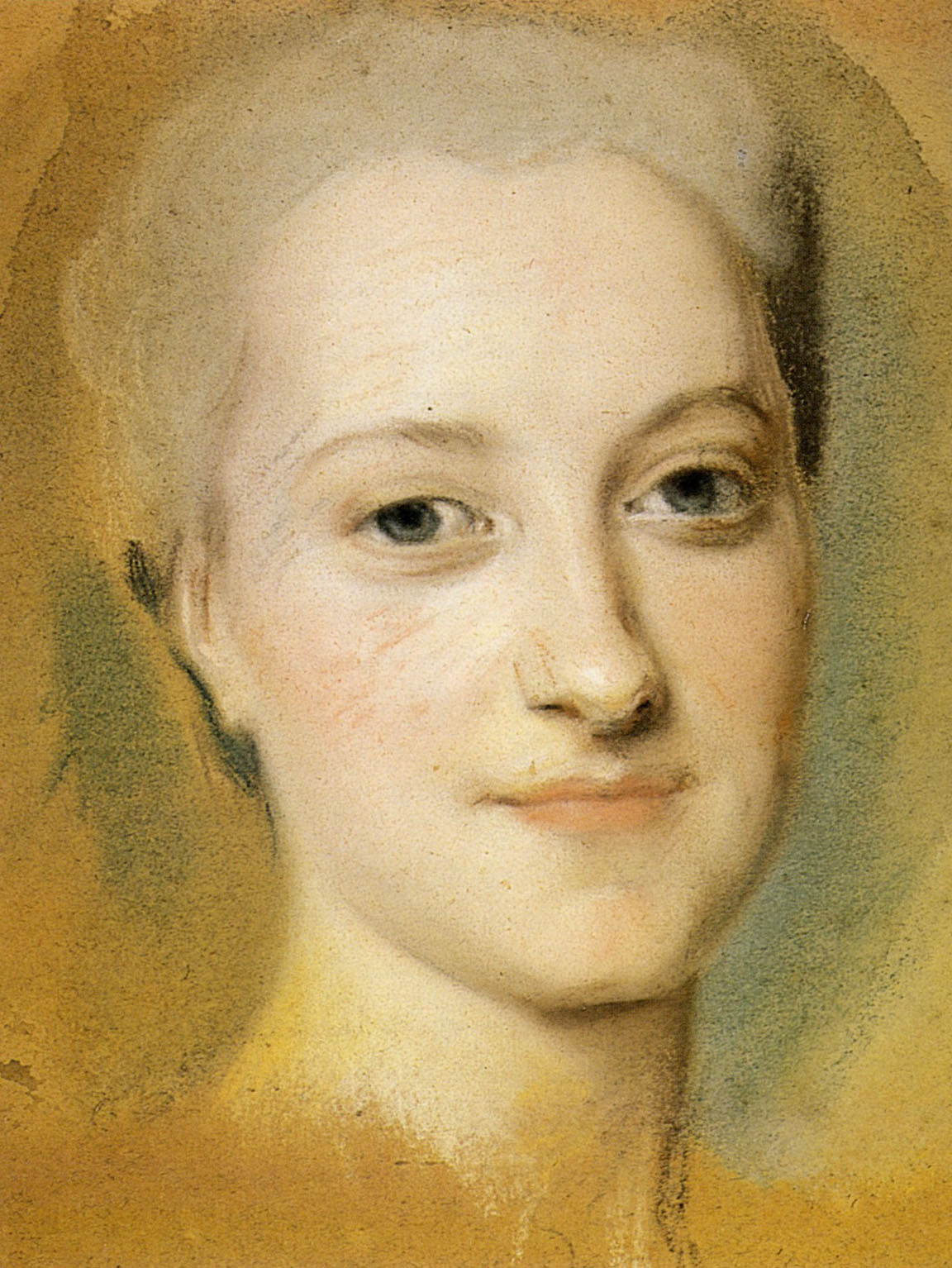Princess Maria Christina of Saxony, vintage artwork by Maurice Quentin de La Tour, 12x8" (A4) Poster