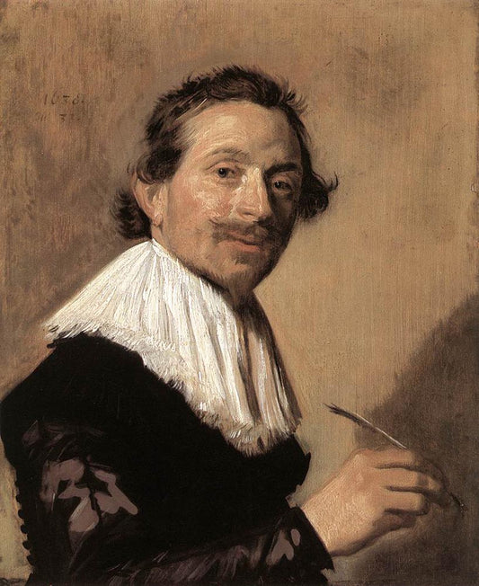 Jean de la Chambre, vintage artwork by Frans Hals, 12x8" (A4) Poster
