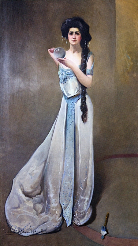 Mrs. Clarence Mackay, vintage artwork by John White Alexander, 12x8" (A4) Poster