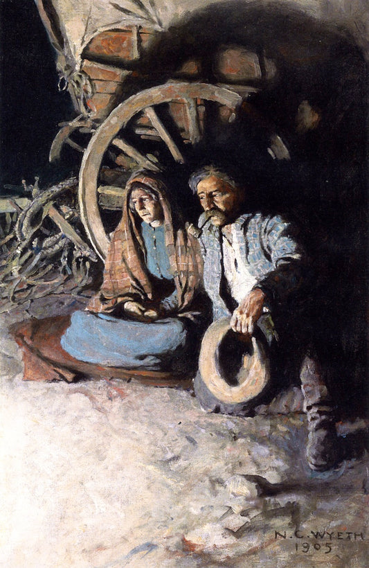 se, There,' Said She, Huskily by Newell Convers (N.C.) Wyeth,16x12(A3) Poster
