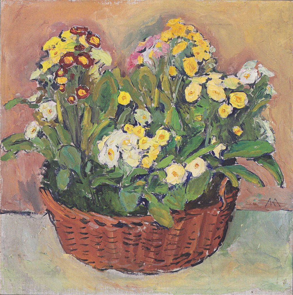 Primroses in a Basket by Koloman Moser,A3(16x12")Poster