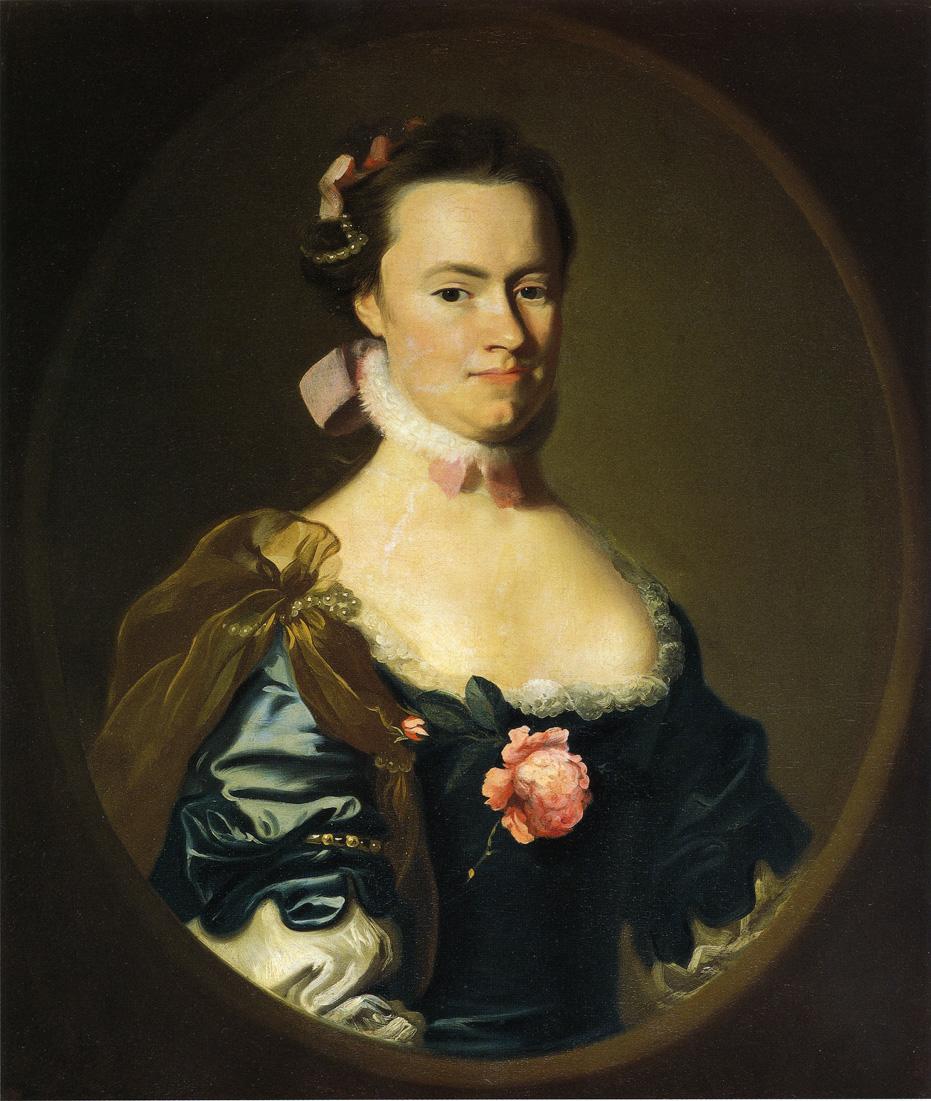 Lydia Lynde, vintage artwork by John Singleton Copley, 12x8" (A4) Poster