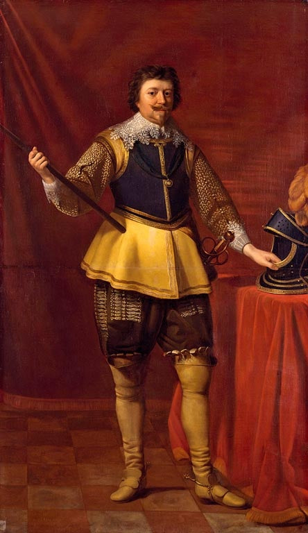 Frederick Henry, Prince of Orange (1584-1647), vintage artwork by Gerard van Honthorst, 12x8" (A4) Poster