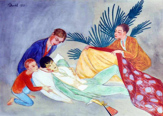 The Dying Dandy by Nils Dardel,16x12(A3) Poster