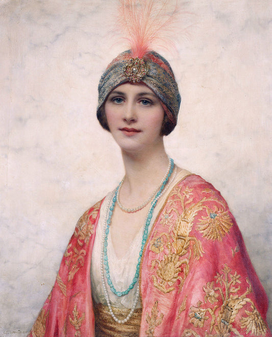 A Beauty in Eastern Costume by William Clarke Wontner,A3(16x12")Poster