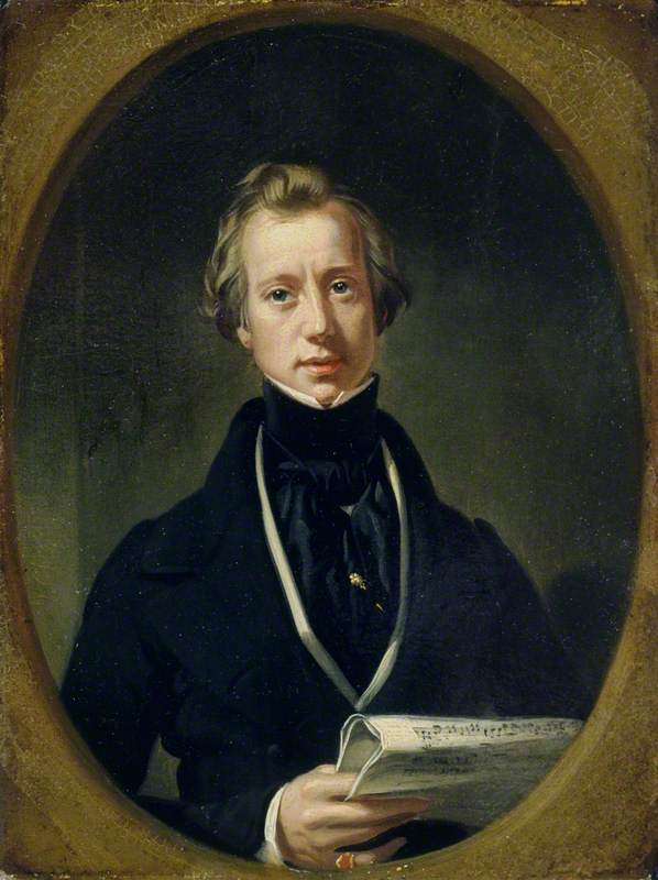 John Orlando Parry, vintage artwork by Daniel Maclise, R.A., A3 (16x12") Poster Print