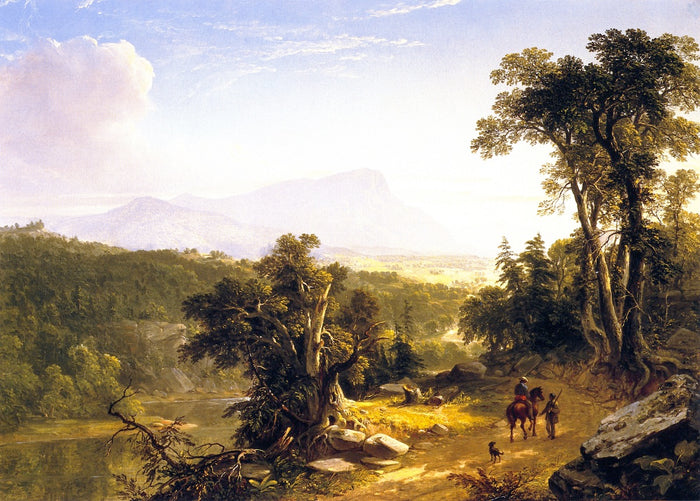 Landscape - Composition: In the Catskills, vintage artwork by Asher Brown Durand, A3 (16x12