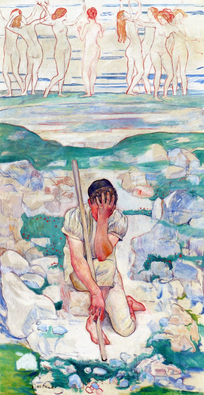 The Dream of the Shepherd by Ferdinand Hodler,A3(16x12")Poster