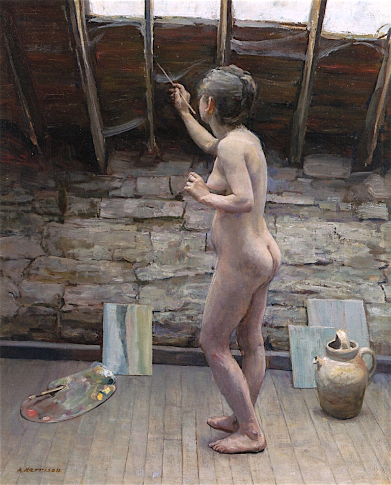 Model Painting by Alexander Harrison,A3(16x12")Poster