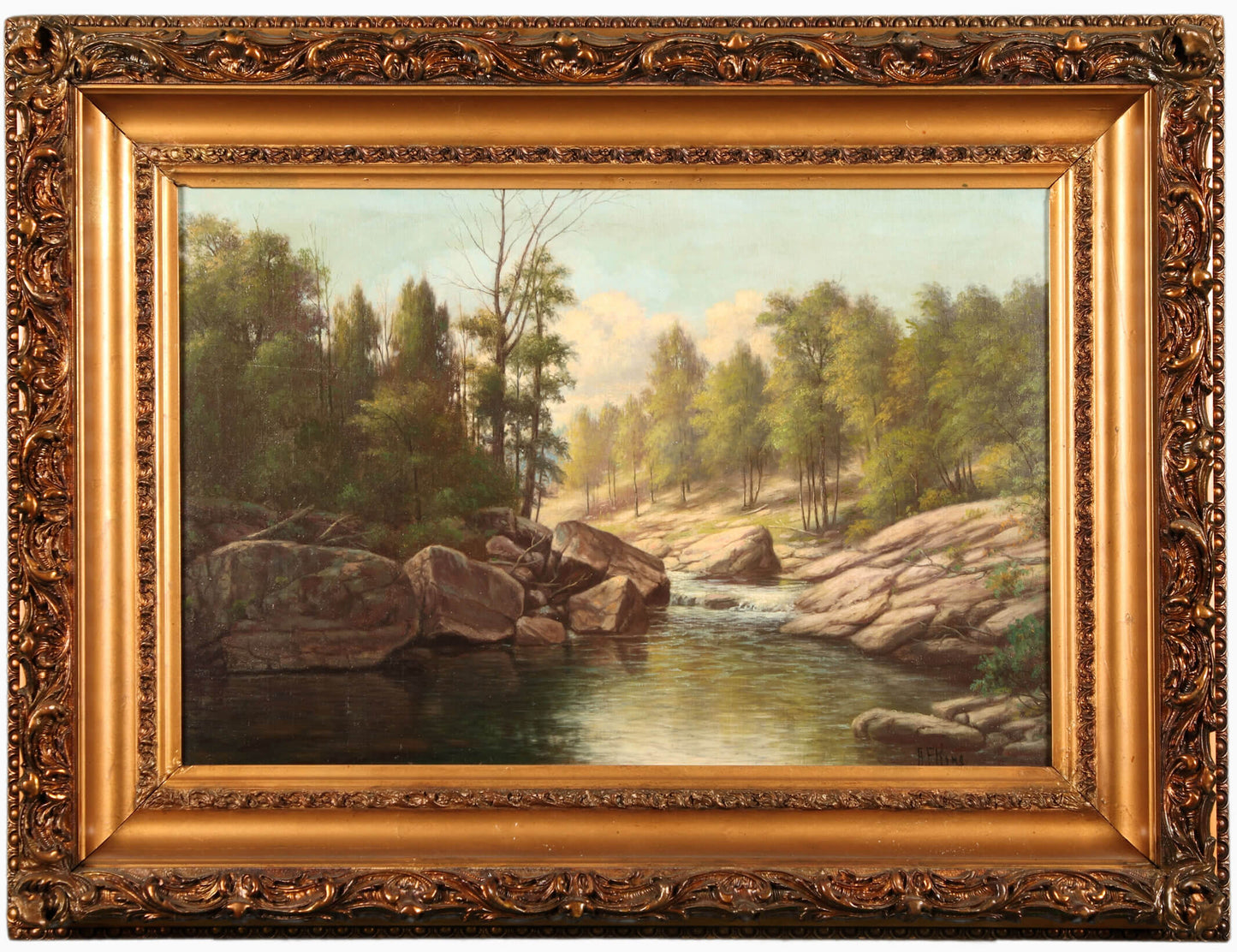 Landscape with a Creek by Albert F. King,A3(16x12")Poster