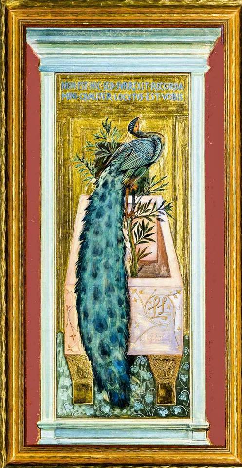 A memorial to Laura Lyttelton, vintage artwork by Sir Edward Burne-Jones, 12x8" (A4) Poster