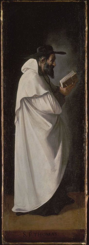 Saint Peter Thomas, vintage artwork by Francisco de Zurbarán, 12x8" (A4) Poster