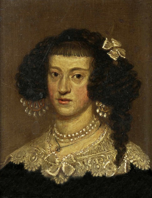Cecilia Renata of Austria, Queen of Poland, vintage artwork by Frans Luyckx, 12x8" (A4) Poster
