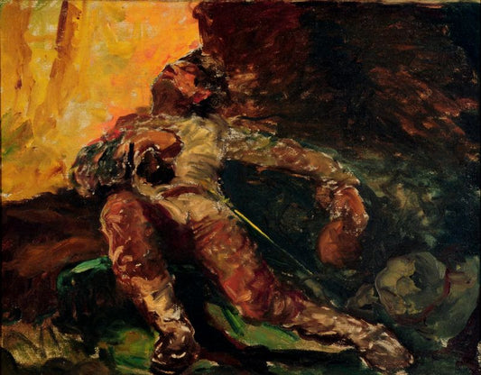 The Emerald Hunter, vintage artwork by Antonio Parreiras, 12x8" (A4) Poster