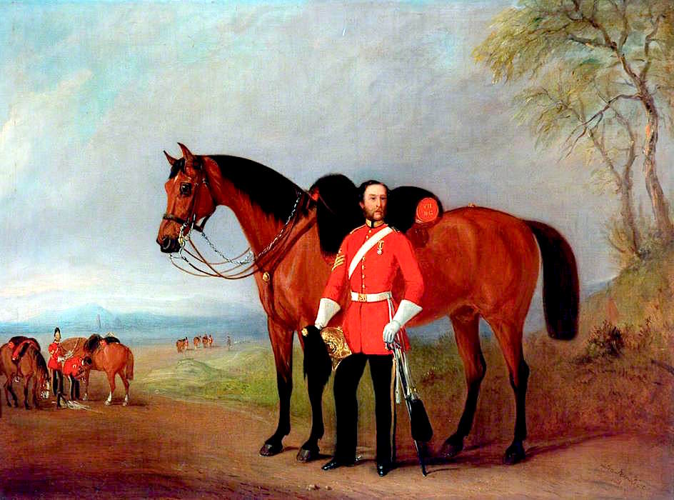 Troop Sergeant Major, the 7th (Princess Royal's) Dragoon Guards, vintage artwork by John Ferneley, Jr, A3 (16x12") Poster Print