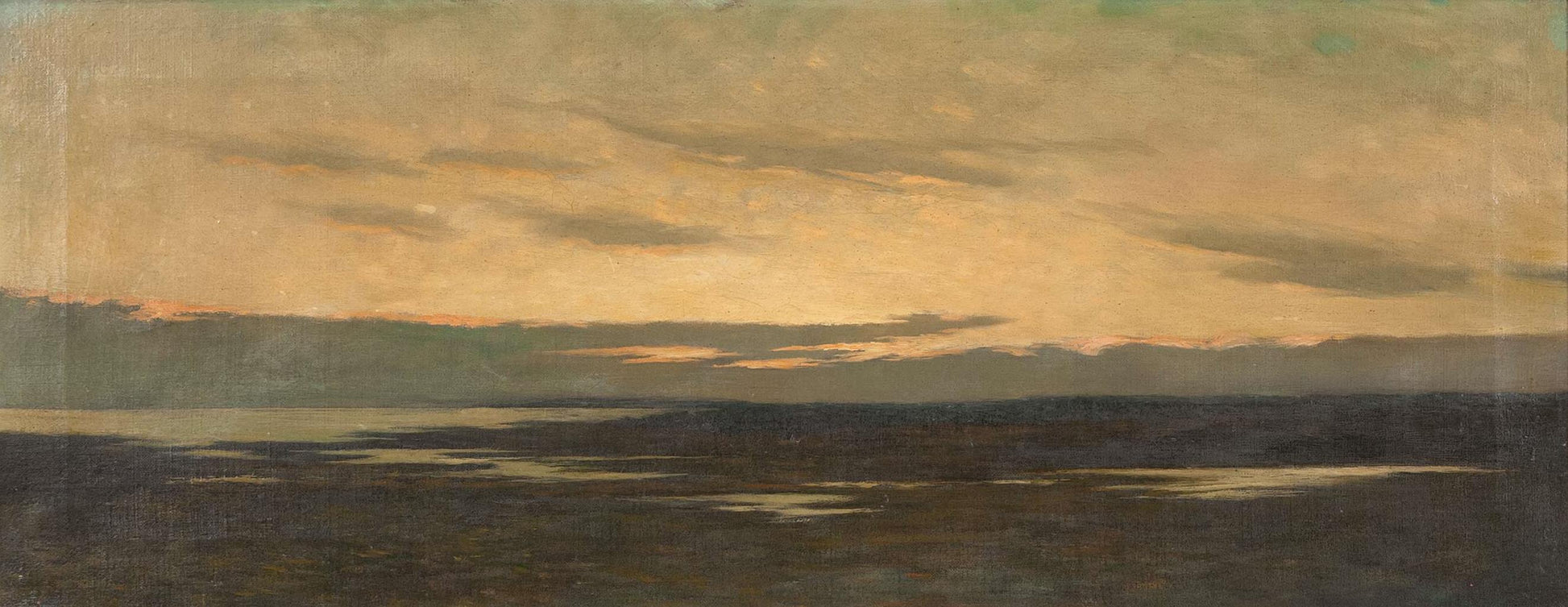 Sunset on the Marshes by Arthur Hoeber,A3(16x12")Poster