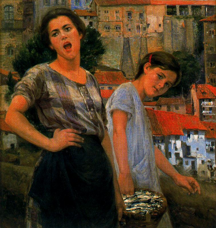 Mujer Cantando by Ignacio Díaz Olano,A3(16x12")Poster