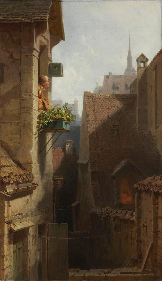 A Hypochondriac, vintage artwork by Carl Spitzweg, A3 (16x12") Poster Print
