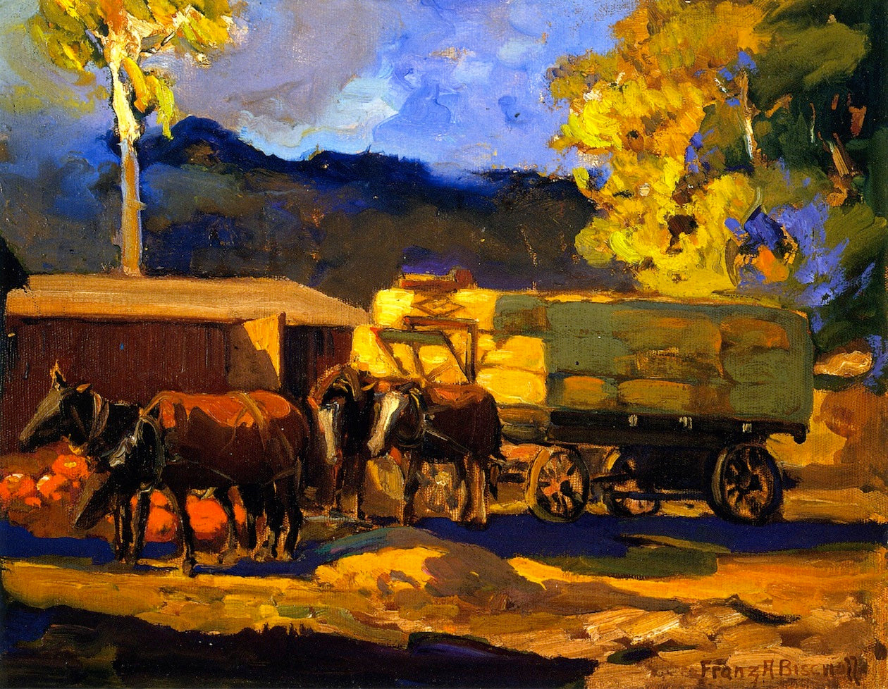 Haywagon by Franz Bischoff,A3(16x12")Poster
