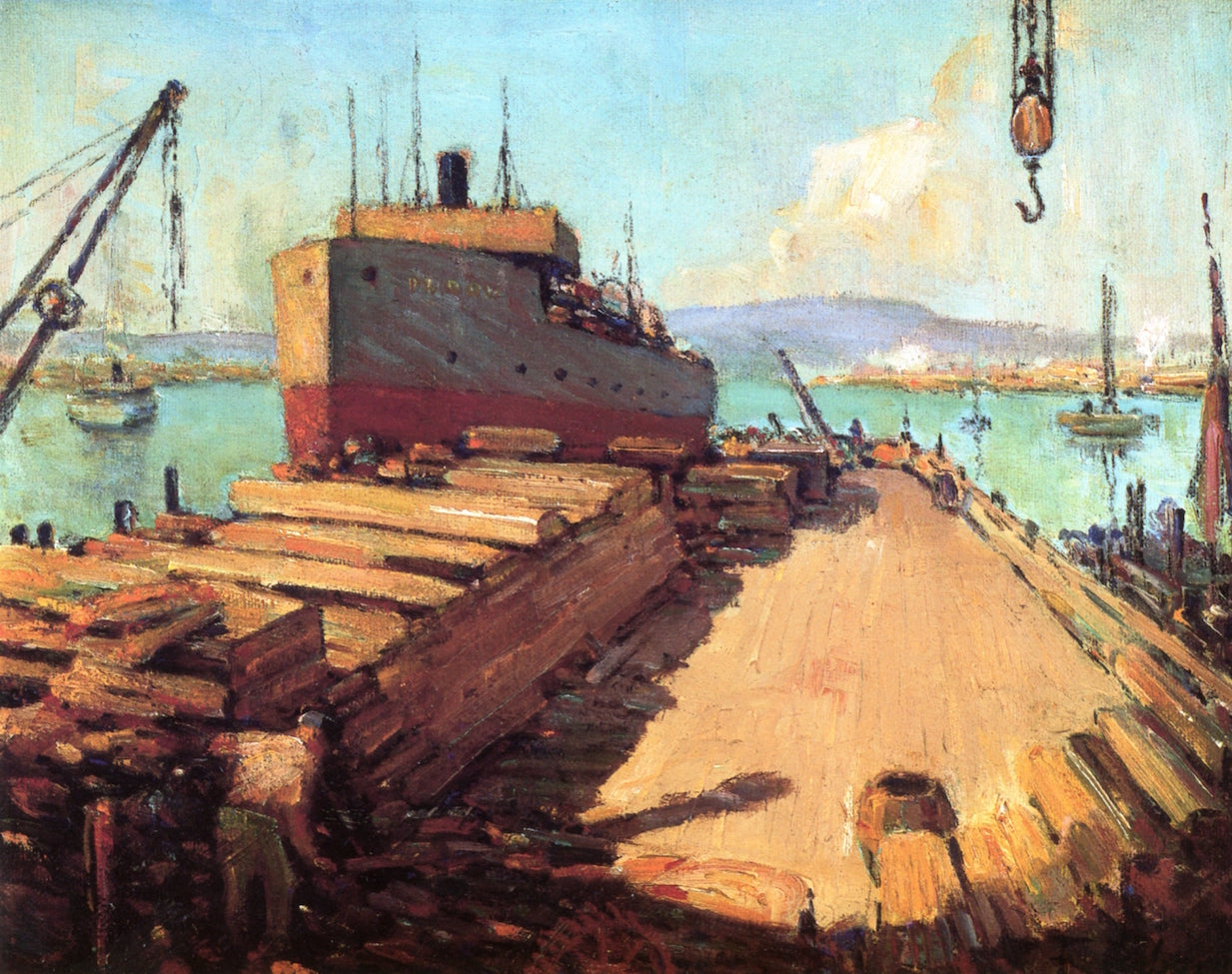 The Barge by Frank Coburn,A3(16x12")Poster