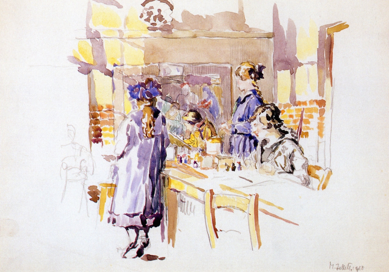 Watercolour Class by Mainie Jellett,16x12(A3) Poster