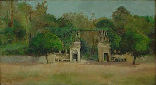 Entrada do Bosque Municipal, vintage artwork by Antonio Parreiras, 12x8" (A4) Poster