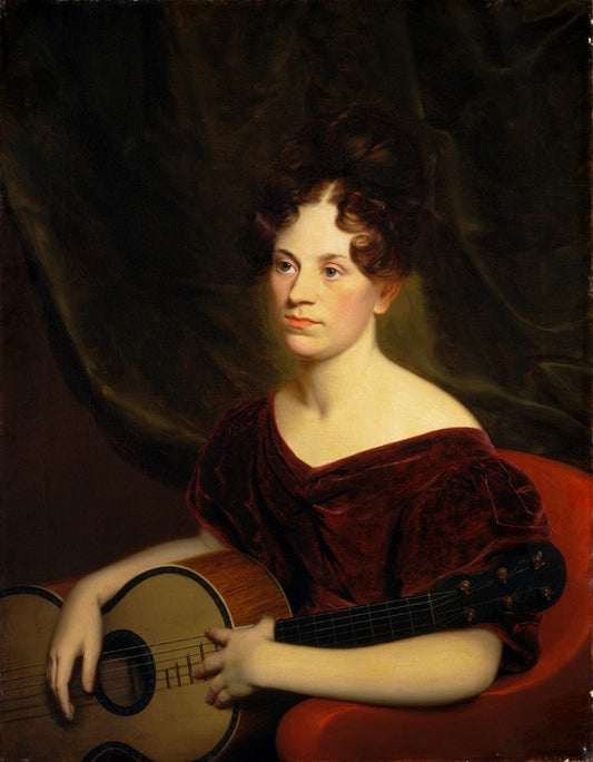 Portrait of Cora Livingston, vintage artwork by Charles Cromwell Ingham, A3 (16x12") Poster Print