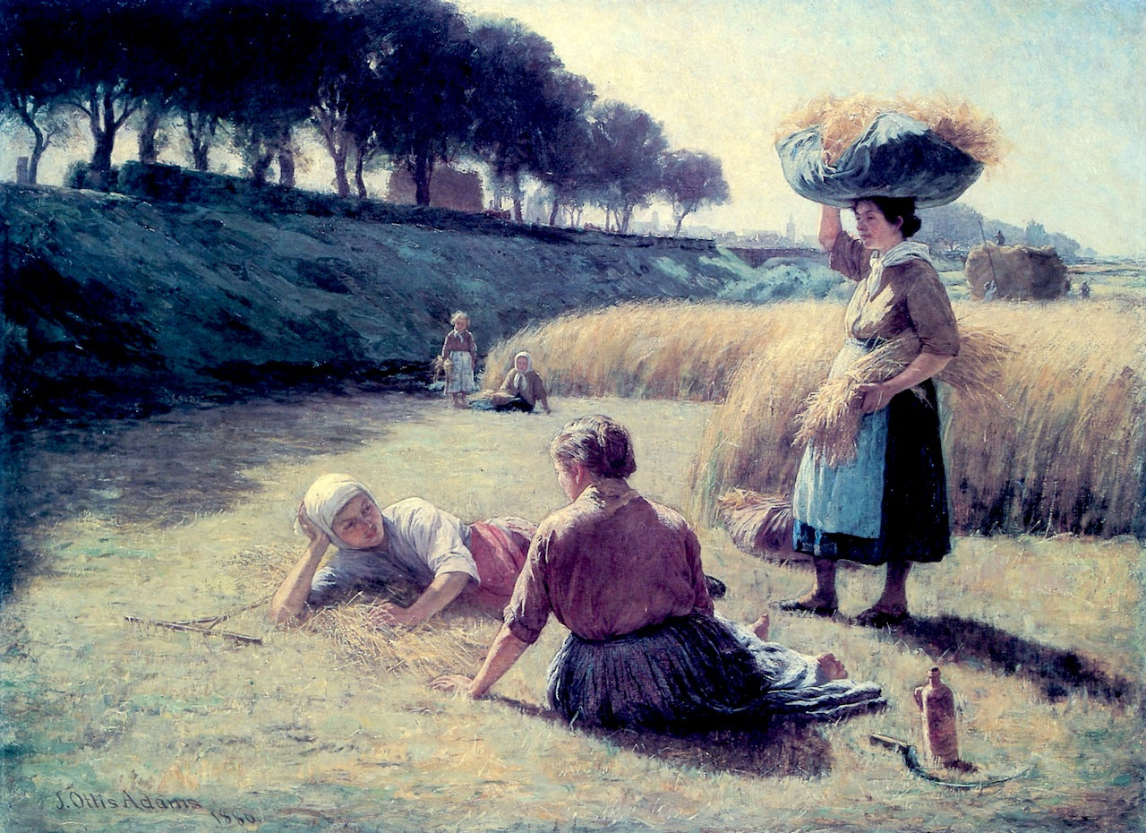 Gleaners at Rest by John Ottis Adams,A3(16x12")Poster