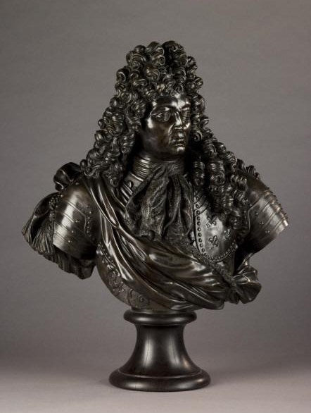 Louis XIV (bust), vintage artwork by François Girardon, 12x8" (A4) Poster