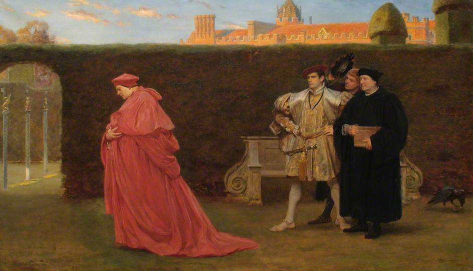 Cardinal Wolsey in Disgrace, vintage artwork by John Seymour Lucas, 12x8" (A4) Poster