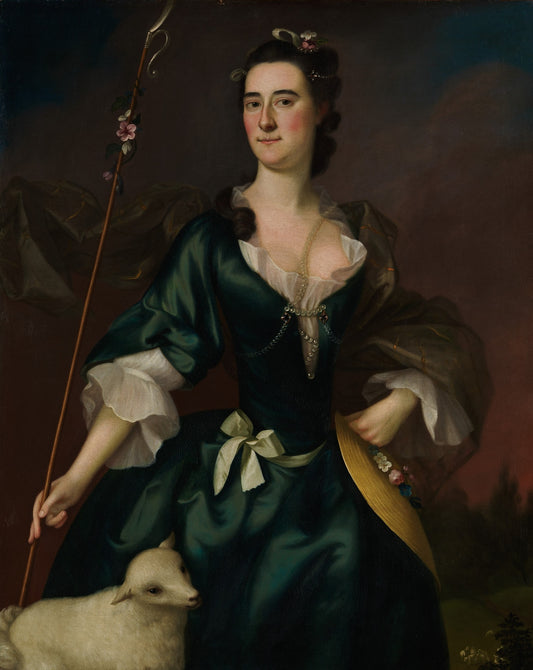 Mary Sylvester, vintage artwork by Joseph Blackburn, 12x8" (A4) Poster